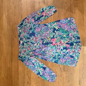 Lilly Pulitzer Blue and Pink Swirl Dress